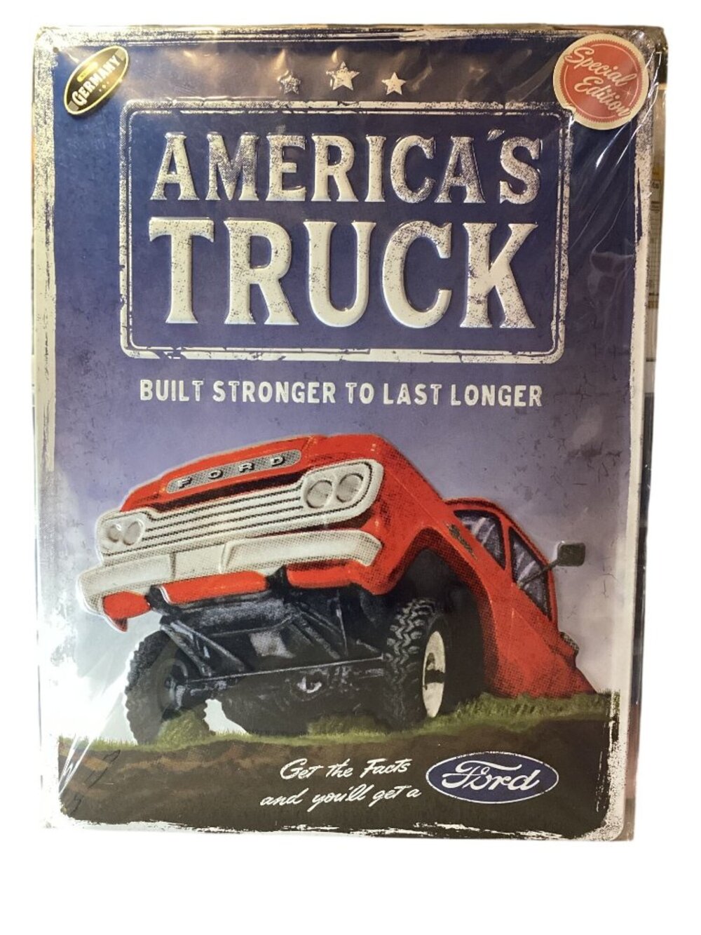 Golden Era Large 15'X12" Retro Tin Ford America's Truck  Special Edition NEW